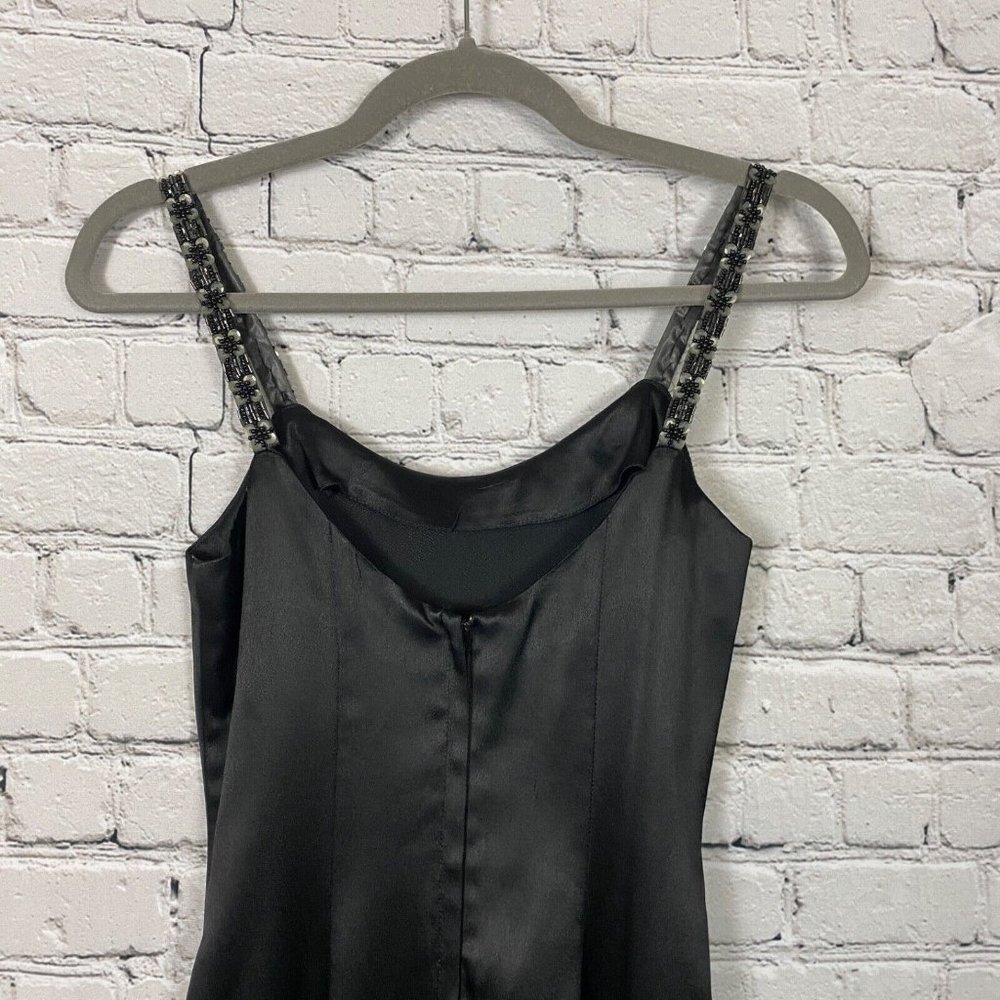 Vtg Jessica Mcclintock Gunne Sax Black Dress Gown - image 8